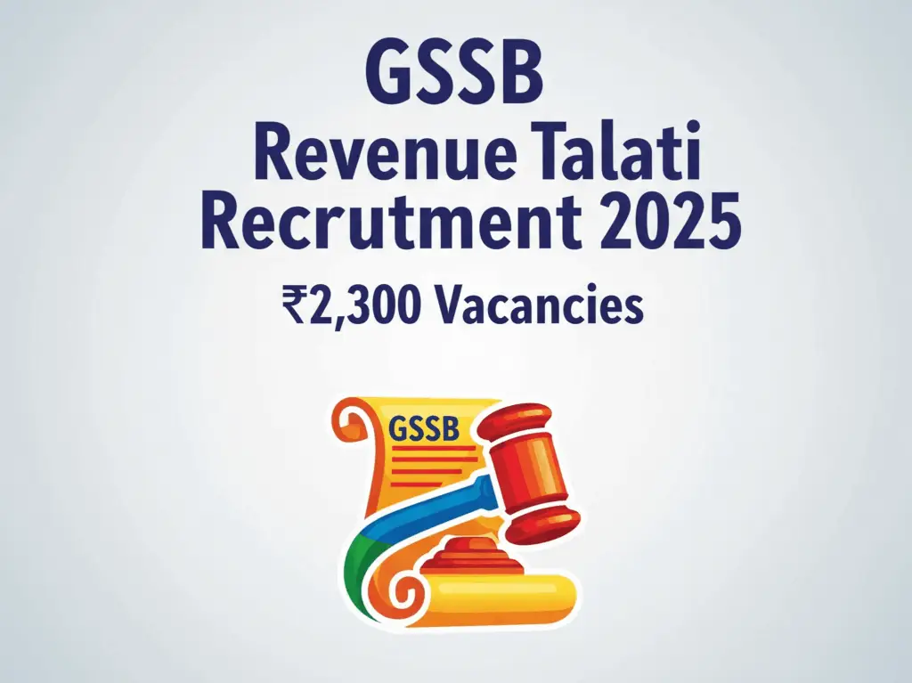 GSSSB Revenue Talati Recruitment 2025 - GrowGujarat