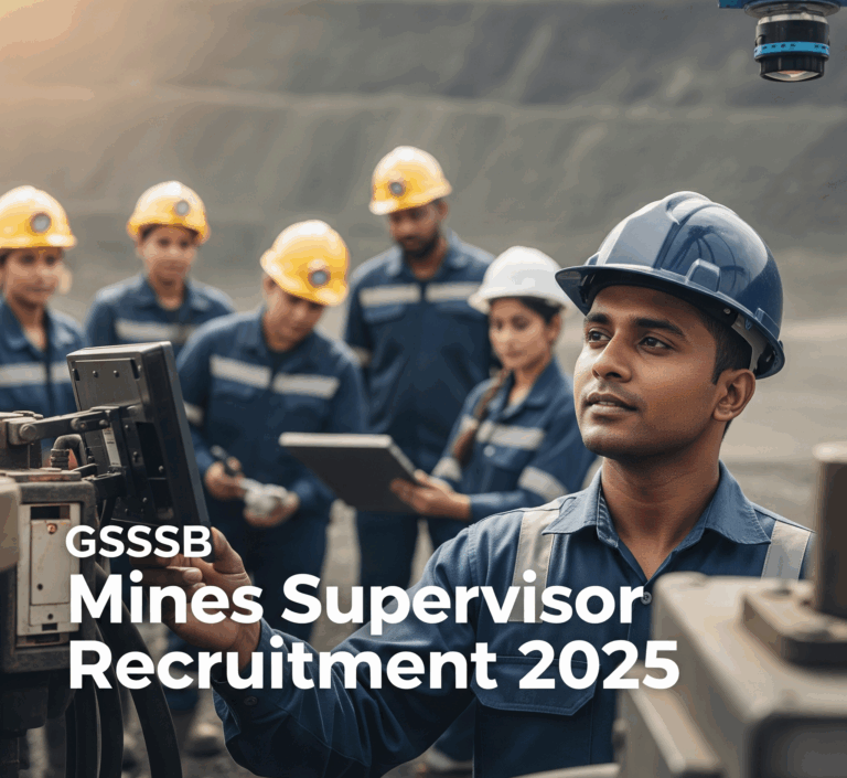 GSSSB Mines Supervisor Recruitment 2025