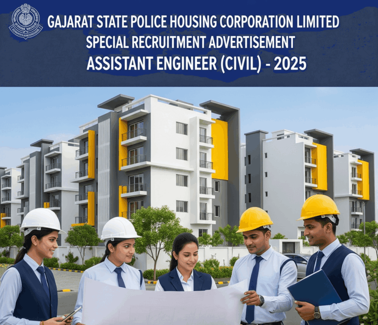Gujarat State Police Housing Corporation Limited Special Recruitment Advertisement for Assistant Engineer (Civil) - 2025